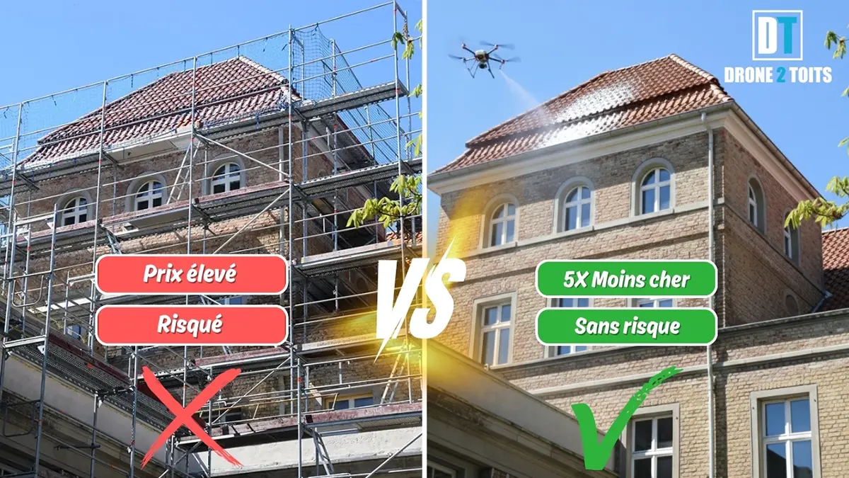 Avantages de la méthode DRONE2TOITTS sur la métode traditionnelle